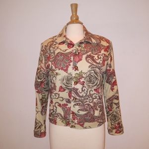 St John Sport Roses Jacket, 8 Petite